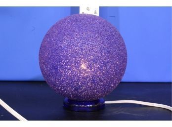 Purple Ball Lamp  See Pictures For Condition