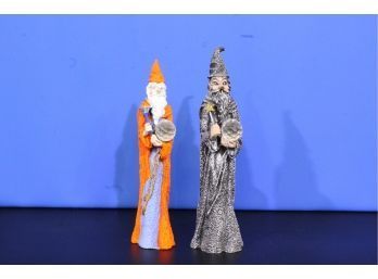 2 Wizard Figurines See Pictures For Condition