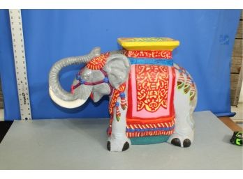 Ceramic Elephant Plant Stand 17' Tall See Pictures For Condition