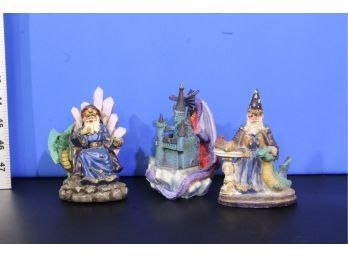 3 Mystic Collections Dragon Figurines See Pictures For Condition