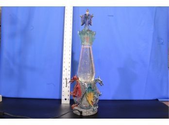 Wizard Dragon Glitter Lamp See Pictures For Condition