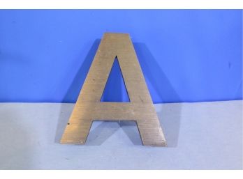 Letter A Solid Bronze Casting Weighing Approx. 5 Lbs A Piece 12' Tall See Pictures For Condition