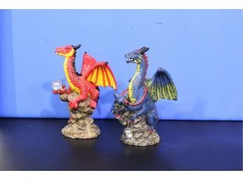 2 Dragon Figurines See Pictures For Condition