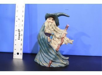 Vintage Solid Porcelain Wizard Very Heavy - See Pictures For Condition