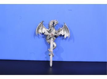 Dragon Figurine 11' Tall  See Pictures For Condition