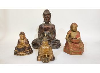 4 Piece Buddha Incense Burners