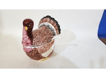 Turkey Soup Tureen With Ladle New In Box