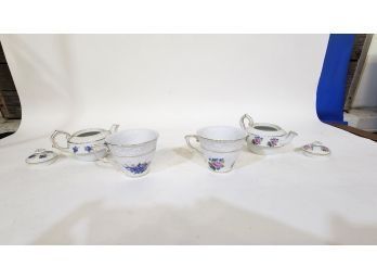 2 Teapot Cup Sets