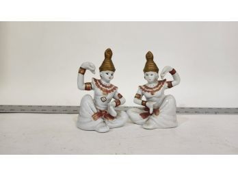 Pair Figurines Incense Holders