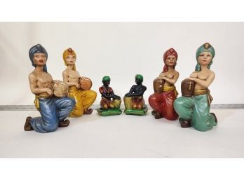 6 MCM Mid Century Modern Figurines