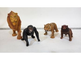 4 Wild Zoo Animal Toys