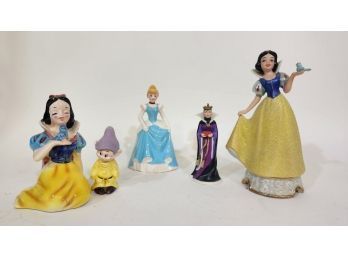 5 Ceramic Disney Figurines