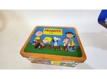 Vintage Peanuts Lunchbox With Thermos