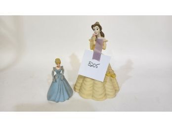 2 Disney Princess Figurines Plastic
