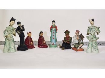 Chinese Figurine Lot 8 Pieces