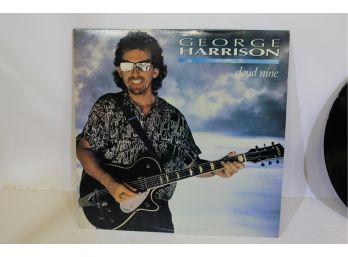 George Harrison Cloud Nine With Dust Jacket, Album Like New Condition, Cover Has Very Minor Shelf Wear
