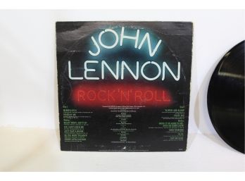 John Lennon Rock N Roll Album Cover Has Some Shelf Wear Album Itself Looks Very Good