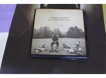 George Harrison All Things Must Pass 3 Album Box Set Complete With Poster, Dust Covers, And Box All Good