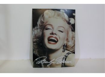 Marilyn Monroe - Shark On Tin 12-1/2' X 17-1/4'