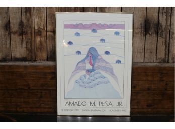 Amado M Pena Jr 31' X 22.5' Print 1982 Hobar Gallery Santa Barbara Ca See Pictures For Details