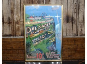 Palisades Amusement Park Print 3' X 2.5' See Pictures For Details