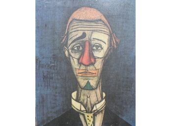 Abstract Canvas Oil Reproduction By David Gatner Of Bernard Buffet 1959 22' X 28' See Pictures