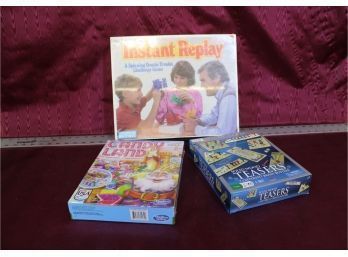 3 New Unwrapped Board Games See Pictures For Details