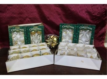 6 Boxes Of Christmas Ornaments See Pictures For Details