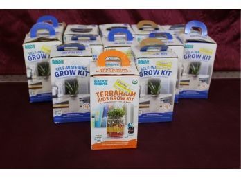 12 Self Water Grow Kits, And 1 Terrarium Kids Grow Kit. See Pictures For Details