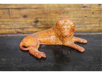 Large Ceramic Lion See Pictures For Details