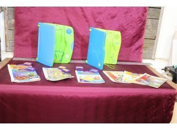 2 Leap Pads With Games & Books, See Pictures For Details