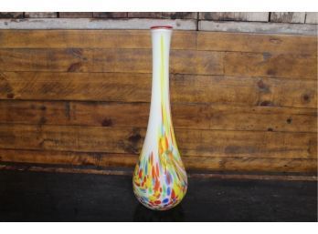 Mid Century Art Glass Vase 15' Tall See Pictures For Details