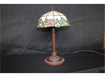 Tiffany Style Lamp, Could Be Resin 12' X 21' Tall