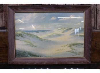 Joseph Arenz Ocean Scene 1945 27' X 38' See Pictures For Details