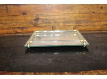 Authentic Mid Century Mirrored Tray 8' X 11' See Pictures For Details