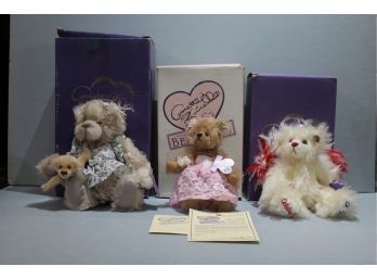 Annette Funicello Collectable Bear Company 3 Pieces,  2 With Boxes,  And 1 With Certificate And Box