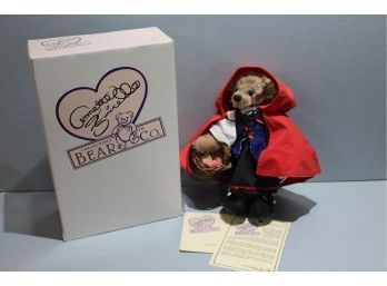 Annette Funicello Collectable Bear Company Little Red Riding Hood With Certificate Of Authenticity And Box