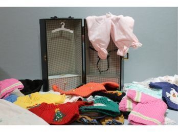 Musical Doll Closet With Doll Cloths