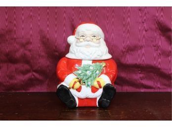 Santa Claus Cookie Jar 10' Gibson With Box
