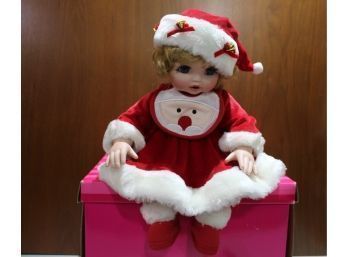 Marie Osmond Fine Collectables Doll Baby Adora Santa Belle Charisma Brands LLC Certificate, Bracelet, Box