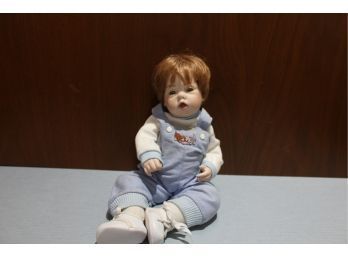 Kemper  @boots Tyner 1996 Little Bit Doll Porcelain Hands And Face Stuffed With Beans Joints Are Buttons,poem