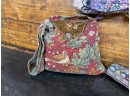 Floral Bag Lot, Crossbody Bag, Small Knap Sack And Sakroots Pencil Pouch
