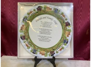 Friends And Family Plate Large Decorative Plate