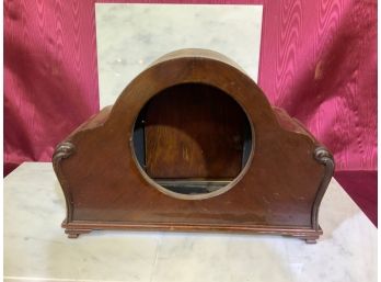 Wood Case For Mantel Clock Parts Only