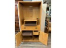 Topaz TV Stand/cabinet By Thomasville Very Heavy Oak Bring Help 35 X 72 X 23
