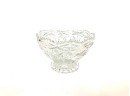 VTG Bohemia Czech Rep Lead Crystal Pinwheel Pattern Footed Dish/bowl 6'x 4'