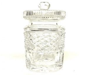 Waterford Crystal Diamond Cut Lidded Jar