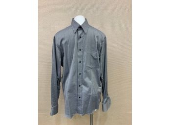 Men's Bugatchi UOMO Shirt Size Large No Stains Rips Or Discoloration