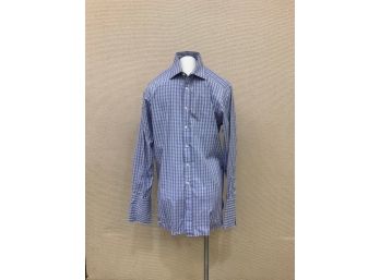 Men's Thomas Pink Shirt Maker 15' Regular Sleeve 33 Double Or French Cuff  No Stains Rips Or Discoloration