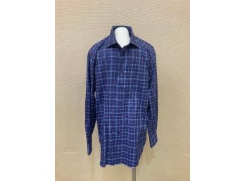 Men's David Donahue Shirt Size Large No Stains Rips Or Discoloration